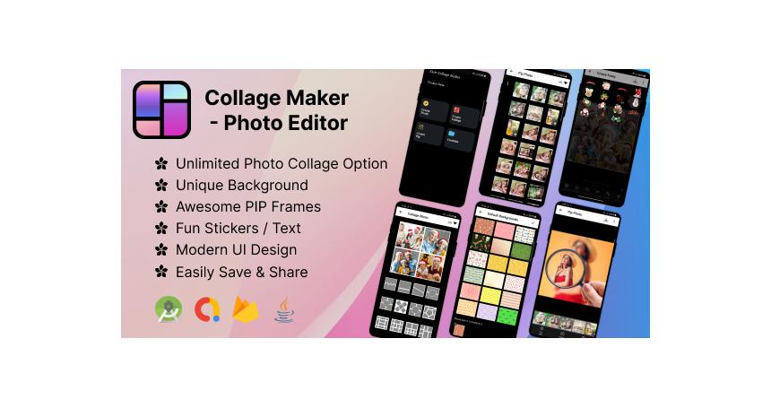 Photo Collage Maker | Photo Editor App | PIP Photos Editor |Android App|Admob Ads