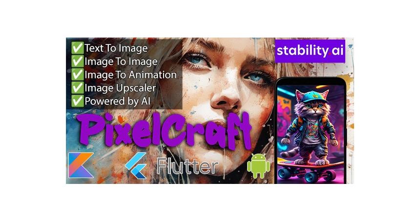 PixelCraft - AI Image Generator App - Generate Images and Animations Using AI