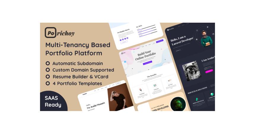 Porichoy - Multitenancy Based Portfolio Builder Platform (SAAS)