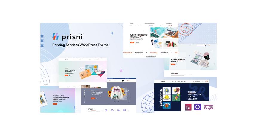 Prisni – Printing Services WordPress Theme