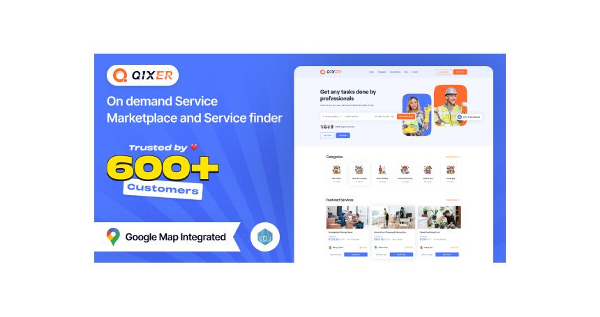 Qixer - Multi-Vendor On demand Handyman Service  Marketplace and Service Finder