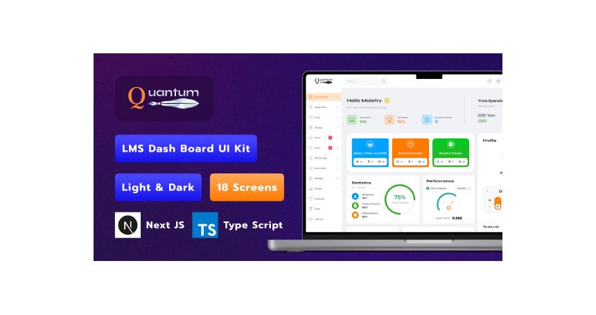 Quantum | LMS Dashboard Next Js  Template