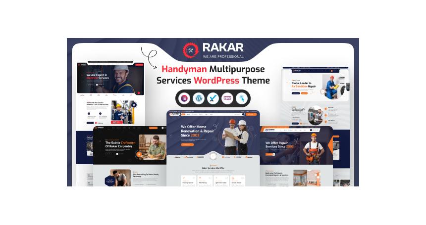 Rakar - Multipurpose Services WordPress Theme