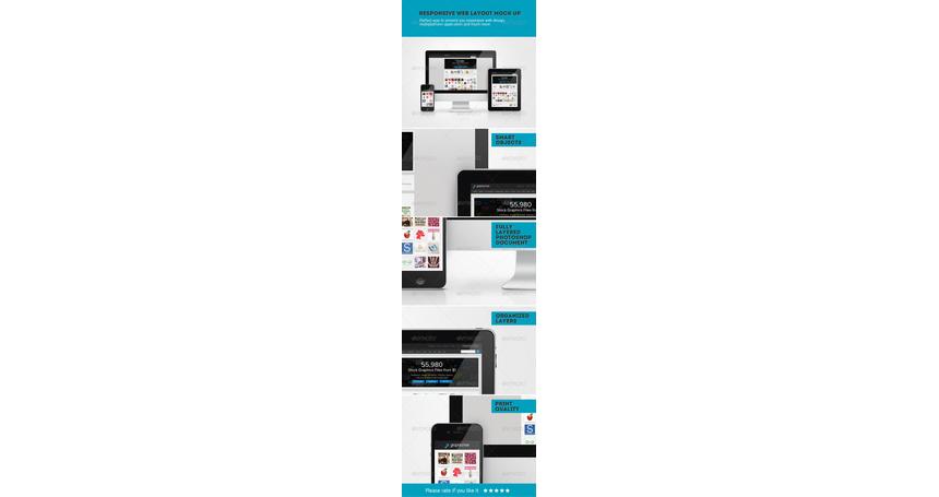 Responsive Web Layout Mockup