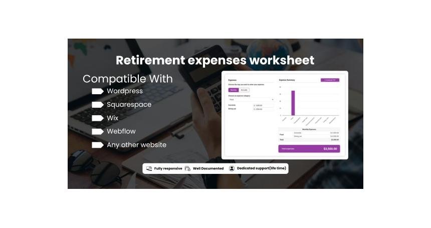 Retirement expenses worksheet - Web Calculator for any Website