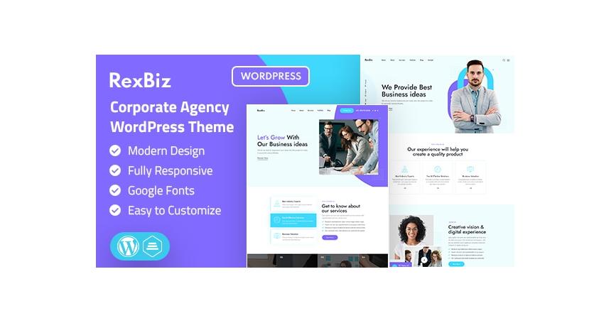 Rexbiz | Corporate Agency WordPress Theme