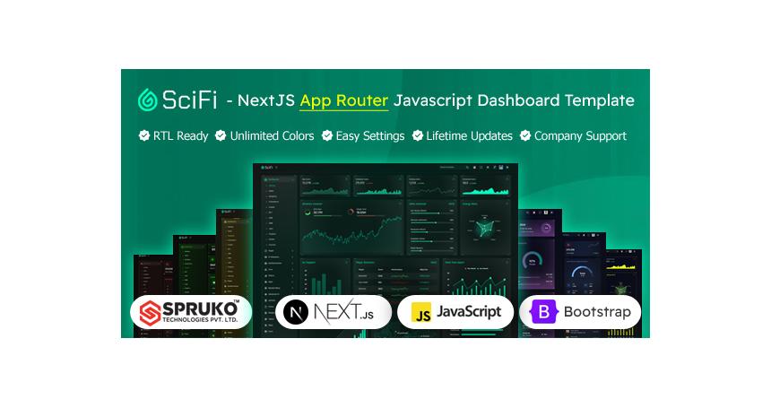 SCIFI - Nextjs App Router Javascript Admin Dashboard Template