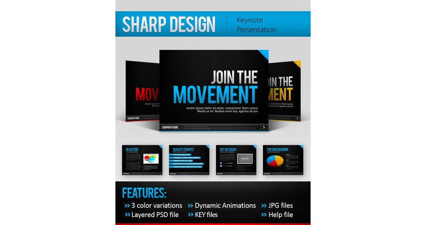 Sharp Design Keynote Template