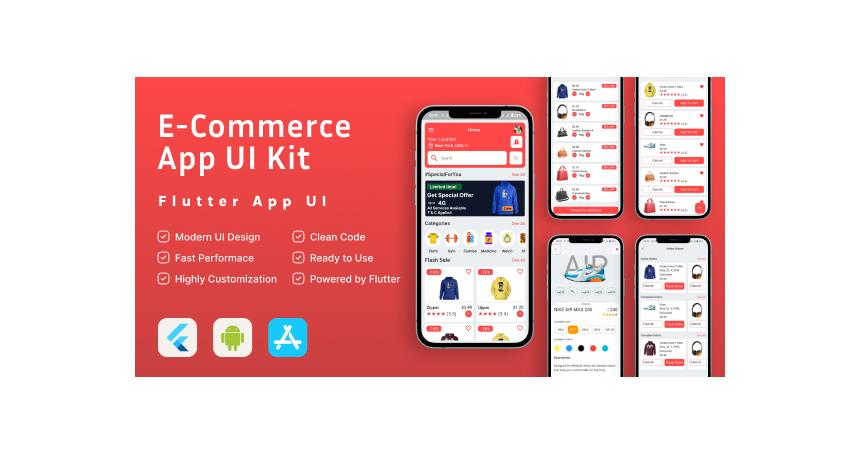 Shopease - Ecommerce Flutter Ui KIt Template