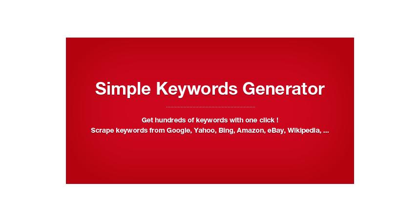 Simple Keywords Generator