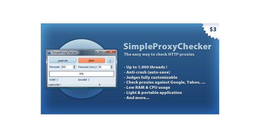 SimpleProxyChecker - The easy way to check proxies