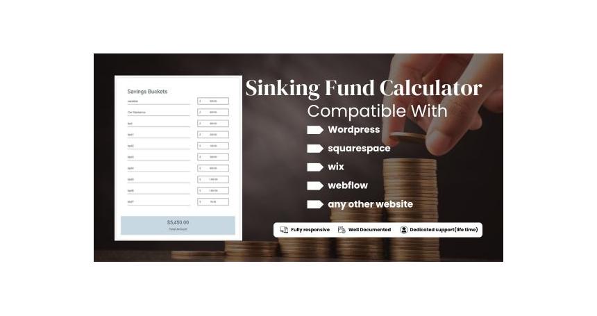 Sinking Fund Calculator - Web Calculator for your Website