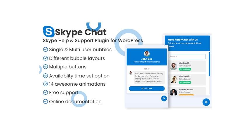 Skype Chat Support Pro WordPress Plugin V13