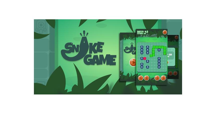 Snake Game - HTML5, mobile adaptive, Construct 3 (.c3p)