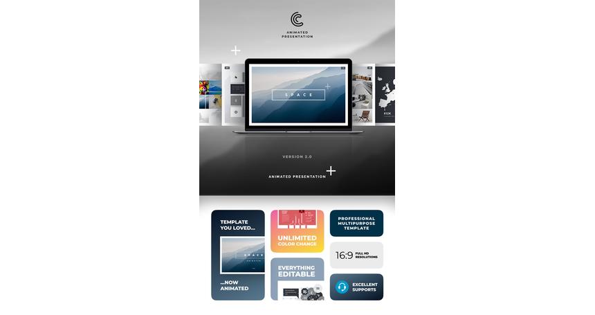 Space Animated PowerPoint Template