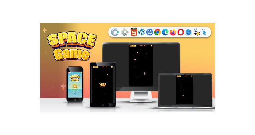 Space Game ( Construct | C3P | CAPX | HTML5 ) Endless Mini Game