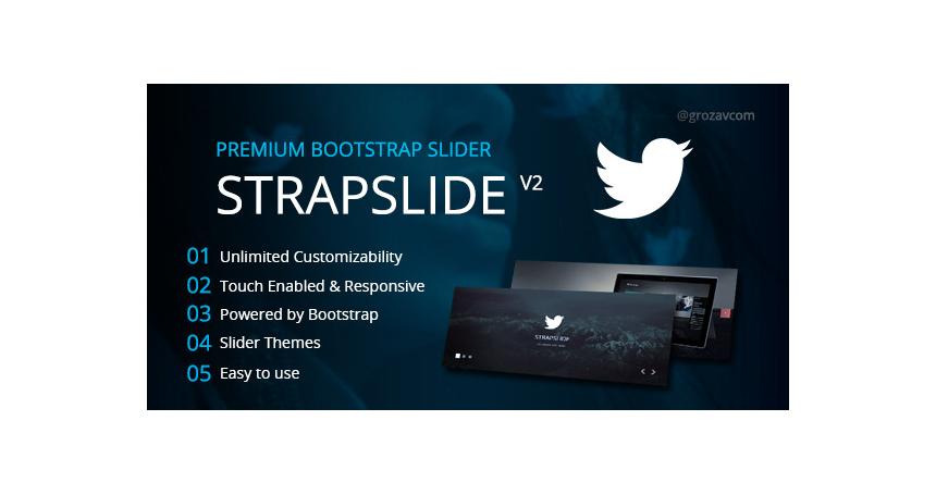 Strapslide - Responsive Bootstrap Slider Plugin