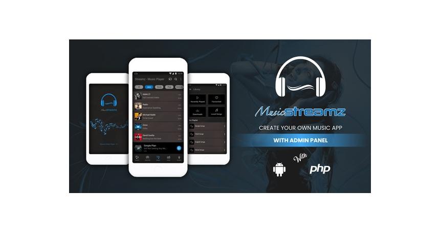 Streamz - A music streaming android app with admin panel