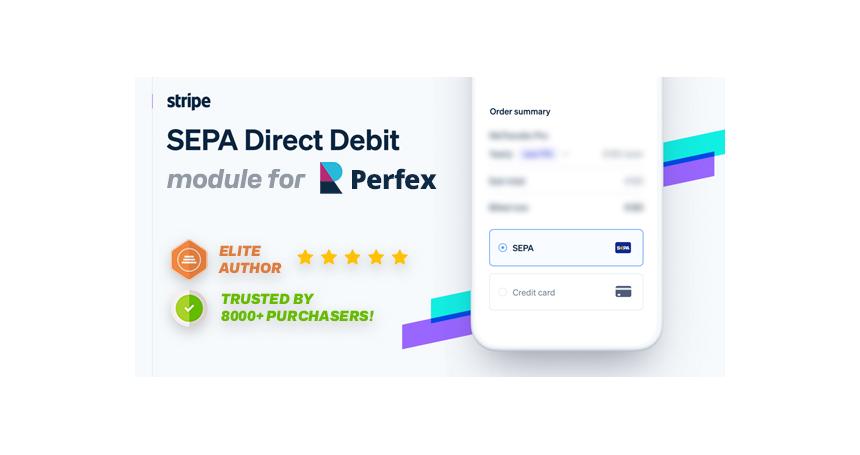 Stripe SEPA Direct Debit payment gateway for Perfex