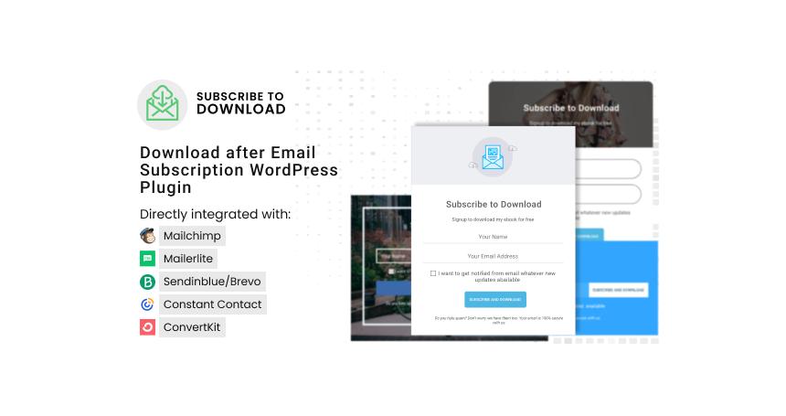 Subscribe to Download - Download after Email Subscription WordPress Plugin