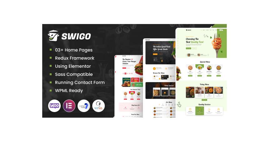 Swigo - Fast Food And Restaurant WordPress Theme