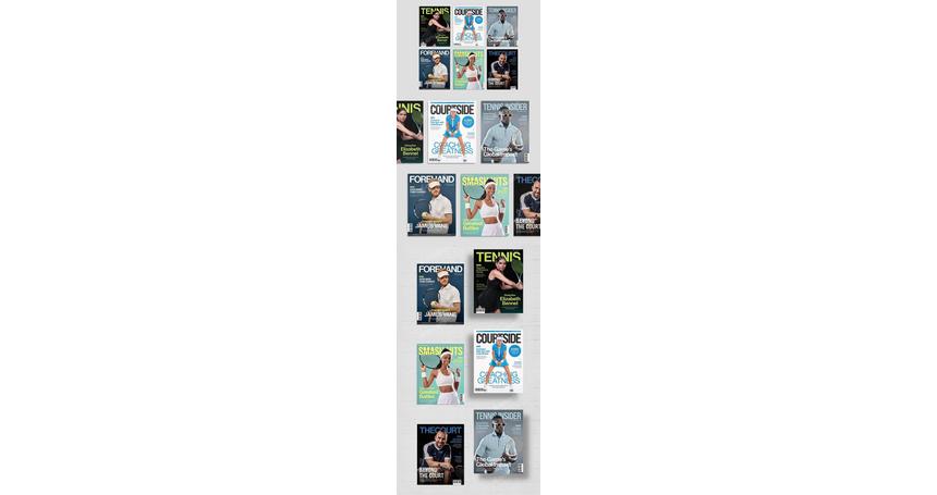 Tennis Magazine Covers Template Set