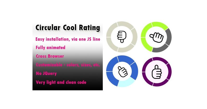 The Circular Rating - Cool & Attractive Animated Rating