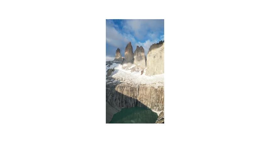 Torres del Paine National Park in Puerto Natales. Breathtaking view, in Chile.