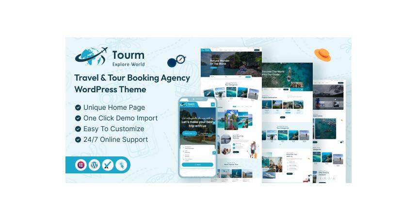 Tourm- Travel & Tour Booking Agency WordPess Theme