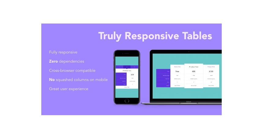 Truly Responsive Comparison Tables