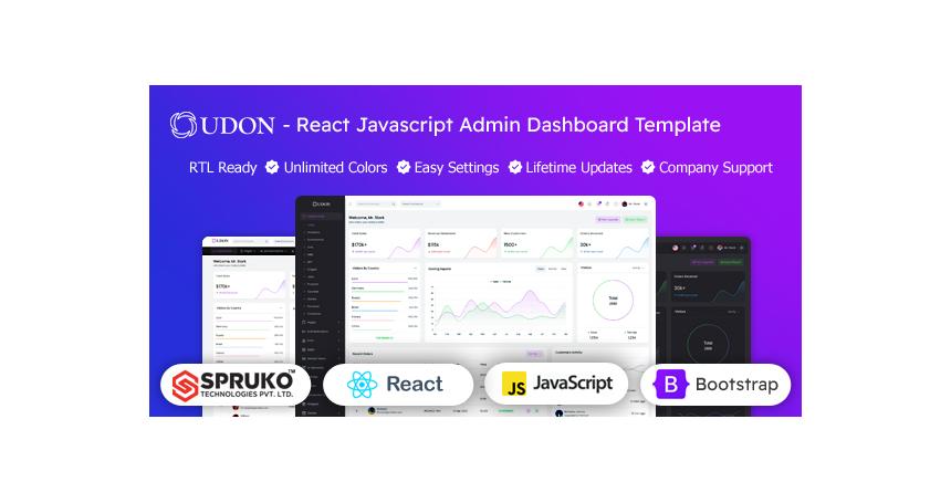 Udon - ReactJS Dashboard Template