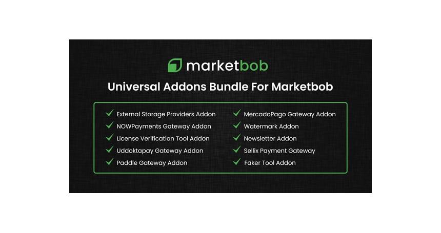 Universal Addons Bundle For Marketbob