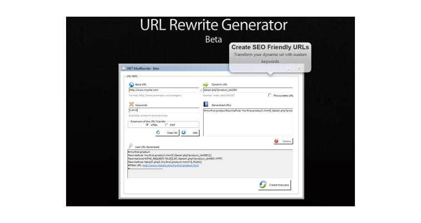 URL Rewrite Generator