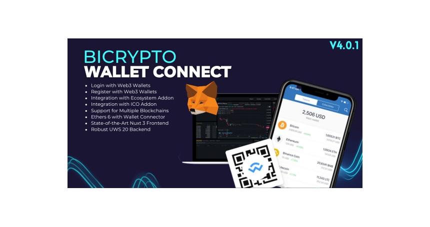 Wallet Connect Addon For Bicrypto - Wallet Login, Connect V3.0.0