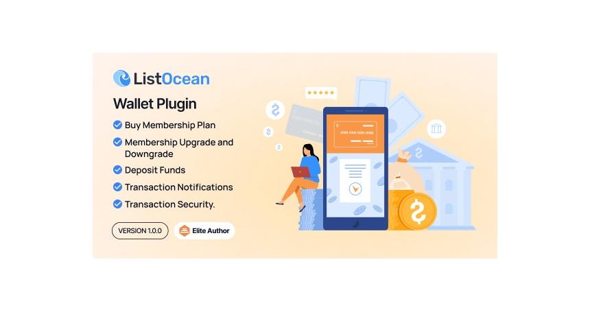 Wallet Plugin - Listocean Classified Ads Listing Marketplace Platform