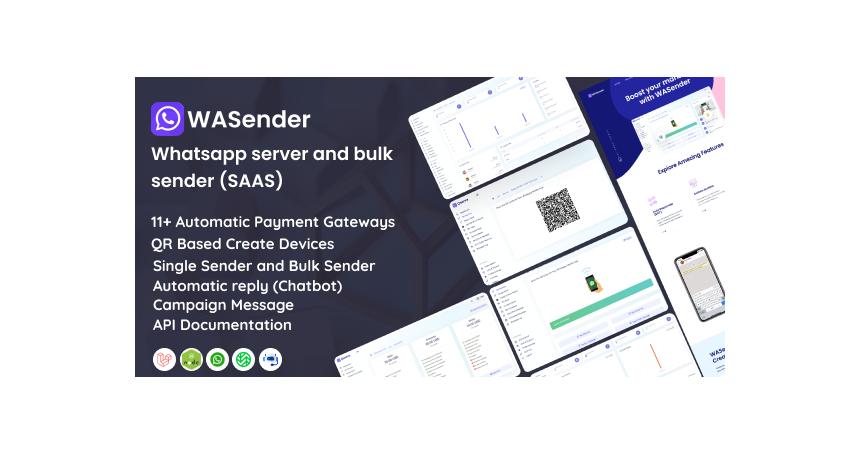 WASender - Whatsapp server and bulk sender (SAAS)