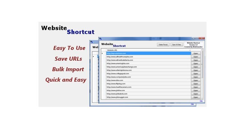 Website Shortcut Tool - Link Manager