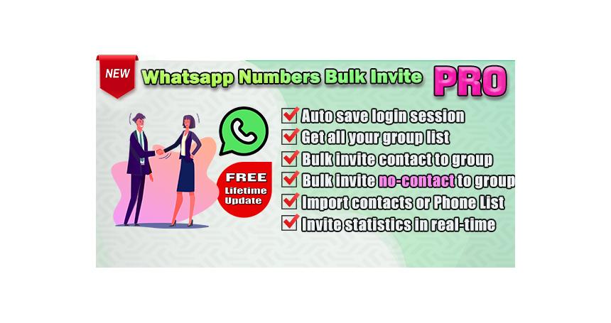 Whatsapp Contacts|Numbers Bulk Invite