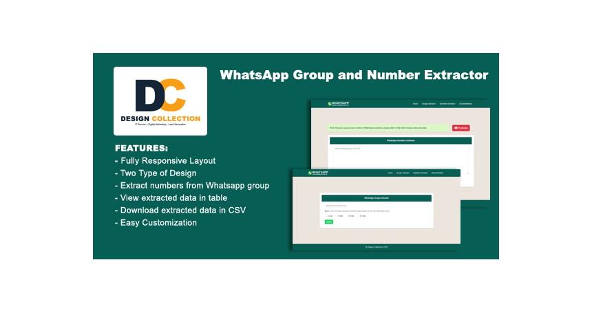 WhatsApp Group and Number Extractor