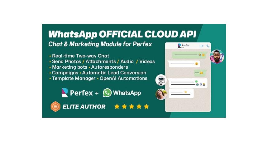 WhatsApp Official Cloud API Chat & Marketing module for Perfex CRM