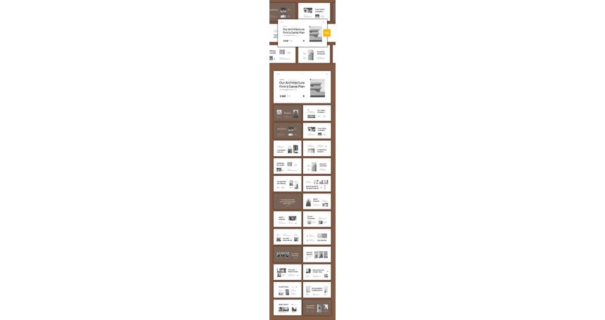 White Brown Minimalist Architect Business Plan Presentation