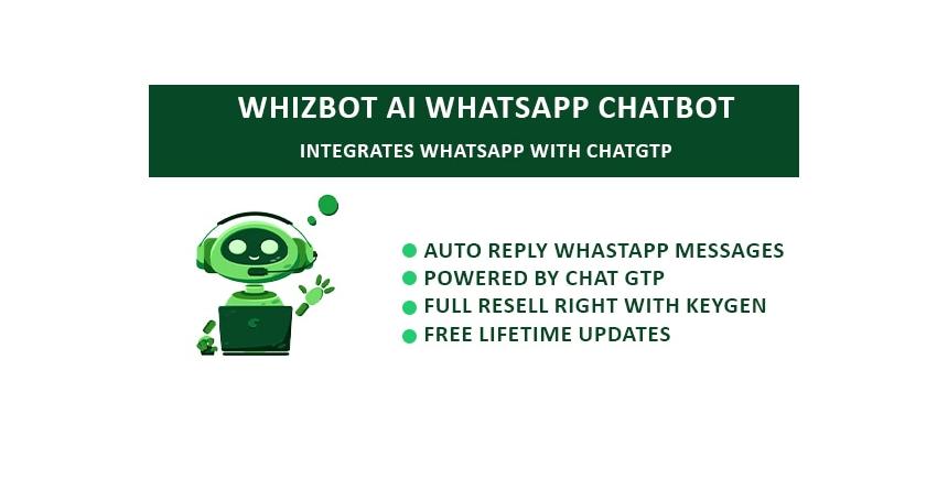 WhizBot AI WhatsApp ChatBot (ChatGPT & Whatsapp Chatbot )