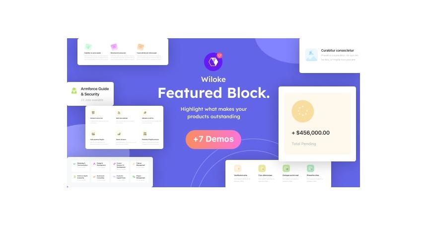 Wiloke Featured Block for Elementor