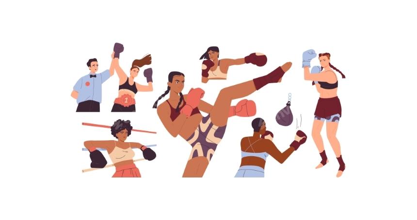 Woman Boxing Set