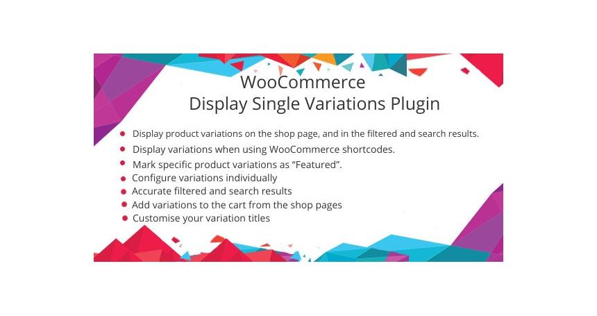 WooCommerce Show Single Variations Plugin