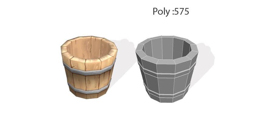 wooden buckets