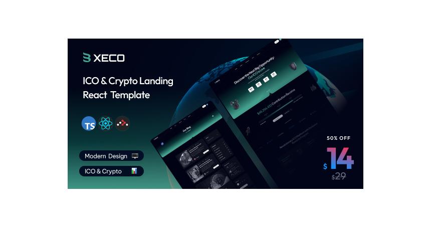 Xeco - ICO & Crypto React js Template