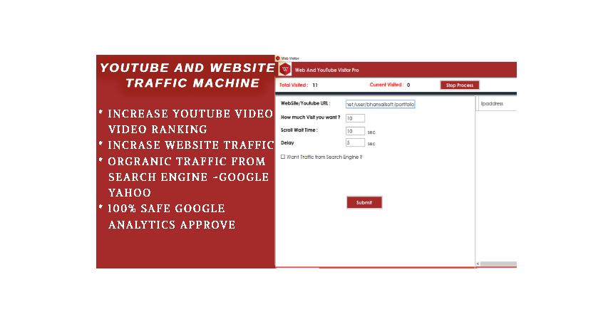 YouTube and Website Traffic Machine