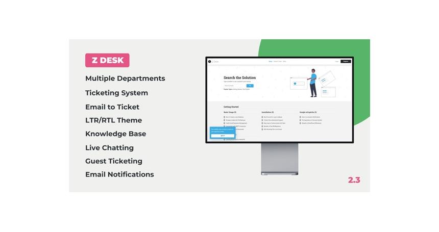 Z Desk - Support Tickets System with Knowledge Base and FAQs